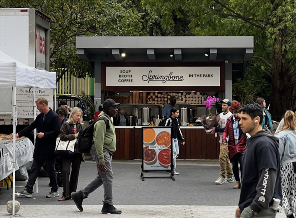 photo of springbone soup stand